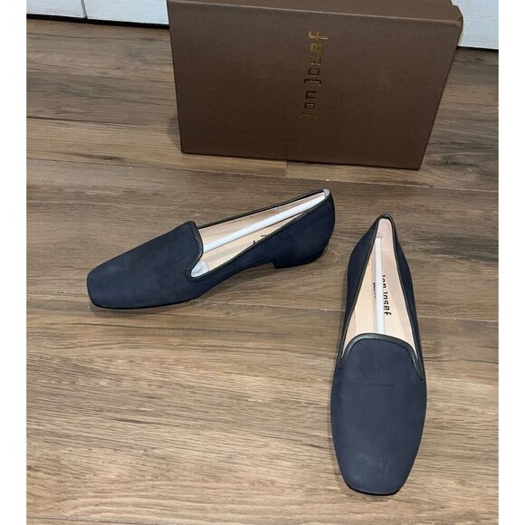 NWT ANTHROPOLOGIE jon Josef Womens Grey  Suede Slip-On Loafers Size 6 - Picture 1 of 7